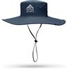 TWIN PEAKS SPORTS Cappello da pescatore, ad ala larga cappelli uomo donna, pieghevole, impermeabile, per spiaggia, escursionismo, safari, trekking, Blu navy, Taglia unica