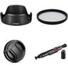 AFGRAPHIC Set di accessori per fotocamera Canon RF 28 mm f/2.8 STM con fotocamera Canon EOS R10 R50 tra cui paraluce a fiore EW-55, filtro MC UV, copriobiettivo, penna di pulizia