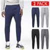 2 Pezzi Pantaloni Tuta Uomo Cotone Leggero Sport Elastico In Vita Fitness VEQUE