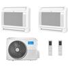 Midea CLIMATIZZATORE MIDEA CONSOLE DUAL SPLIT 9000+9000 BTU GAS R32 A++/A+ M2OE-18HFN8-Q