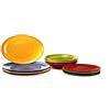 H&H Servizio Piatti Colorati 12 Pezzi - Servizio Piatti per 4 Persone Multicolore - Set Piatti realizzati in Stoneware - Riempi la tua tavola di colore