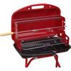 Huspert Barbecue a carbonella da esterno Pegaso 48x33x62 cm nero e rosso