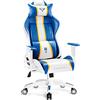 DIABLO X-One 2.0 Sedia da Gaming Gamer Chair Poltrona Ufficio Scrivania Braccioli Regolabili Design Ergonomico Supporto Lombare Funzione di Inclinazione (Normal (L), Aqua Blue)