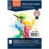 Vaessen Creative Carta per Acquerello Florence Liscia 20x - Carta per Pittura ad Acqua A6 - Bianco - Blocco da Disegno e Libro d'arte per Disegno, Carta Artistica e Acquerello - 300 gsm