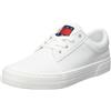 Tommy Jeans Sneakers Vulcanizzate Donna Lace Up Scarpe, Bianco (Ecru), 36 EU