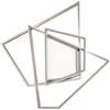 Ondaluce Plafoniera Led GALAXY 65x60 cm in metallo Argento e diffusore in acrilico