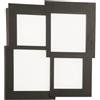 Ondaluce Plafoniera Led in metallo Nero e diffusore in acrilico PASSPARTOU 44x44 cm