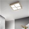 Ondaluce Plafoniera Led in metallo Oro e diffusore in acrilico PASSPARTOU 57x57 cm