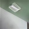 Ondaluce Plafoniera Led 50x46 cm SQUARE in metallo Bianco e diffusore polimerico