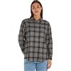 Tommy Jeans Camicia Donna Check Overshirt Maniche Lunghe, Multicolore (Black Check), S