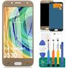 SRJTEK Per Samsung Galaxy J5 2017 J530 J530F J530S J530K J530L J530FM J530Y J530YM Schermo LCD Digitizer Kit di montaggio in vetro, pellicola temperata, colla e strumenti (oro)