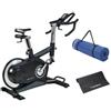 Toorx Kit Gym Bike SRX-3500 HRC a volano posteriore e scatto libero + Tappetino insonorizzante + Materassino Fitness