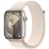 Apple Watch Series 9 GPS - Smartwatch con Cassa 45mm in Alluminio Galassia con Cinturino Sport Loop Galassia - MR983QL/A
