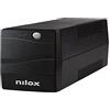 Nilox NXGCLI15001X9V2 UPS 1500VA, Gruppo di Continuità Interattivo, Stabilizzazione Tensione AVR, Protezione da Blackout, Gruppo Continuità per PC e Server Adatto per Casa, 2 Prese d'Uscita