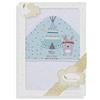 Interbaby Asciugamano con cappuccio per neonato TIPI OSO in bianco e verde - 560 g