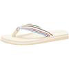 Tommy Hilfiger TH Stripes Beach Sandal FW0FW07857, Infradito Donna, Blu (Red White Blue), 36 EU