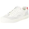 Calvin Klein Jeans Sneakers Vulcanizzate Uomo in Pelle, Bianco (Creamy White/ Oyster Mushroom/Fiery), 44