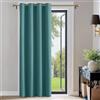 PONY DANCE Tende Oscuranti Camera da Letto con Anelli Tenda Termica Isolante Curtains per Interni 1 Pezzo L 132 x A 210 cm, Sea Teal
