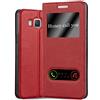 Cadorabo Custodia Libro per Samsung Galaxy A5 2015 in Rosso Zafferano - con Funzione Stand e Chiusura Magnetica - Portafoglio Cover Case Wallet Book Etui Protezione