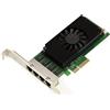 KALEA-INFORMATIQUE Scheda Ethernet Gigabit LAN PCIe 2.5 x4 con 4 porte RJ45. Quad Chipset Intel I225 - NIC 10 100 1000 2500 1G 2,5G - Alto profilo basso