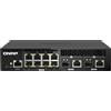 QNAP QSW-M2108R-2C switch di rete Gestito L2 2.5G Ethernet (100/1000/2500) Supporto Power over (PoE) Nero [QSW-M2108R-2C]