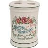 BISCOTTINI INTENATIONAL ART TRADING Porta spazzolino, Bianco, 8,5X8,5X11,5