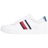 Tommy Hilfiger Uomo Sneakers Court Low Top, Bianco (White), 42