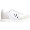 Calvin Klein Jeans Donna Sneakers da Runner Retro Scarpe, Bianco (Bright White/Creamy White), 41