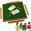 RATSTONE Mahjong，Mahjong Gioco Da Tavolo，Gioco Cinese Mahjong，Tavolo da mahjong pieghevole, set da mahjong casual portatile, gioco da tavolo durevole all'aperto, attrezzatura per eventi e feste