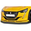 RDX Racedesign Spoiler Anteriore Vario-X RDX compatibile con Peugeot 208 II 2019- (PU), Plastica di poliuretano, Nero, Non verniciato