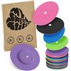 MySweetStitch - 25 x FreeStyle Libre 1 & 2 cerotti sensore, Overpatch rotondo Ø 65mm, con foro di ventilazione, cerotto impermeabile, traspirante, Rainbow