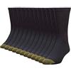 Gold Toe Calzini sportivi da uomo in cotone 656s, multipaia, Nero, L