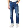 Tommy Hilfiger Tommy Jeans Jeans Uomo Elasticizzati, Blu (Wilson Mid Blue Stretch), 32W / 34L