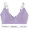 Calvin Klein Reggiseno a Bralette Donna Light Lined Coppe Morbide Preformate, Viola (Splash Of Grape), L