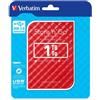 Verbatim - Usb 3.0 portatile Store 'N'Go 9,5mm drive - Rosso - 53203 - 1TB 53203