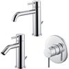 Vema Rubinetterie Vema - Maira set lavabo + bidet con scarico + misc. doccia V27010+V27070+V27130