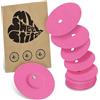 MySweetStitch - 10 x FreeStyle Libre 3 cerotti sensore, Overpatch rotondo Ø 60mm, con foro di ventilazione, cerotto impermeabile, traspirante, delicato sulla pelle, Rosa