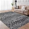 Auton Tappeto boho Moderno Tappeto Neutro per Camera Da Letto Soggiorno Idee Decorative Sala Giochi 200x290cm Grigio