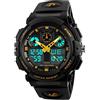 TONSHEN Uomo Orologi da Polso Digitale Sportivo Subacqueo 50M Impermeabile LED Analogico Quarzo Doppio Tempo Outdoor Militare Tattica Orologio Grande Faccia