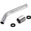 Ejoyous Tubo di prolunga per soffione doccia, filettatura G1/2, prolunga per tubo doccia in acciaio inox, braccio di prolunga, doccetta estensibile, accessorio da bagno