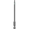 KWB 3 Bit 100 mm Tamper Torx TT10, TT15, TT20 Set Torsion 123341 (TQ 60 acciaio, zona di torsione, ISO 1173, drive C6.3), L