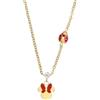 Disney Collana Minnie, Acciaio Inossidabile con Coccinella per Bambini e Bambine, Lunghezza 40+5 cm
