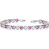 Diamond Treats Bracciale Tennis Rosso da Donna, Braciale Argento 925 per Donna e Raggazza con Castone Incastonato di Zirconi Rossi, Bracciali Rossi Donna, Braccialetto Donna con Confezione Regalo