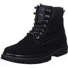 Calvin Klein Eva Mid Laceup Boot Suede, Stivaletto medio Uomo, Nero (Black/Stormfront), 42 EU