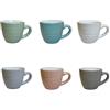 GICOS SRL Set 6 Tazzine Caffè Senza Piattino 100cc