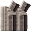 CelinaTex Touchme Beaver Biancheria da Letto 155 x 220 cm 4 Pezzi Copripiumino in Cotone Greta Beige Grigio Nero