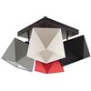 FKL DESIGN Home Deco NOVITÀ Lampada da soffitto bellissima plafoniera Diamond D4 in acciaio molti colori (paralume: grigio-bianco-nero-rosso)