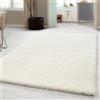 Carpetsale24 Shaggy Tappeto Salotto Moderno 240 x 340 cm Crema - Tappeto per scendiletto Camera da Letto, Cucina y Soggiorno - Tappeto Fluffy y Morbido, Monocromatico, facile manutenzione