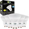 CLAR - Lampadine LED GU10 10W, Luce Neutra 4000K, Faretti GU10 in Ceramica, Kit Lampadine LED Casa (Pack 5)