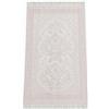 ihvan online, Tappeto da preghiera musulmano in morbido peluche Lux, Janamaz, Sajadah, morbido tappeto da preghiera islamica, regali islamici, tappetino da preghiera, elegante, colore: crema